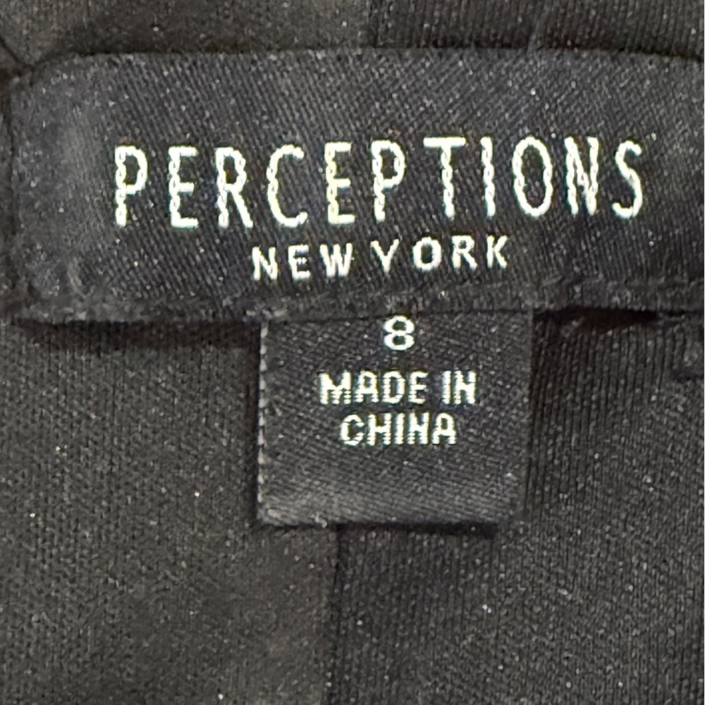 Perceptions Black, Gray & White Patterned Midi Dr… - image 7